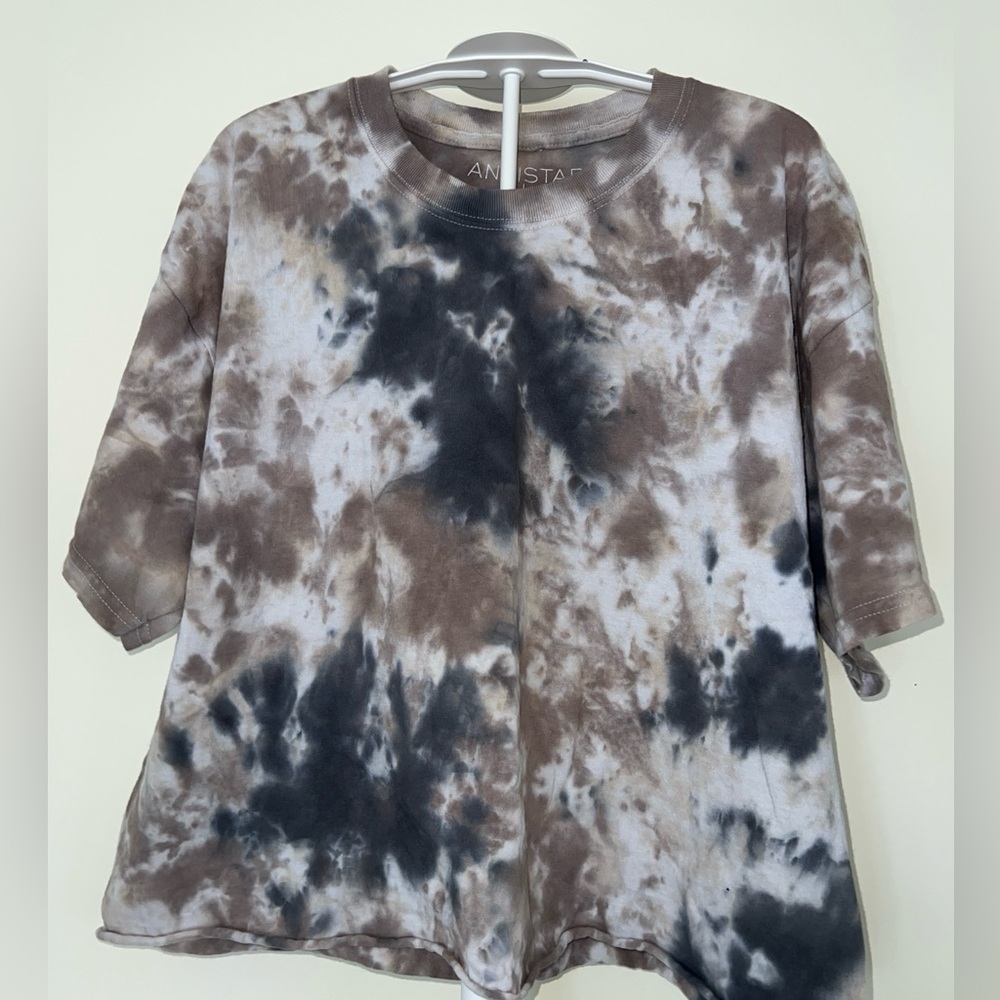Tie-dye cropped t-shirt